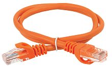 ITK Коммутационный шнур (патч-корд) кат.5E UTP LSZH 1м оранжевый | код PC07-C5EUL-1M | IEK